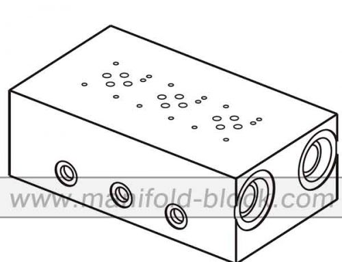Aluminum Hydraulic Manifold, D03 Low Flow Manifold ABM6PL