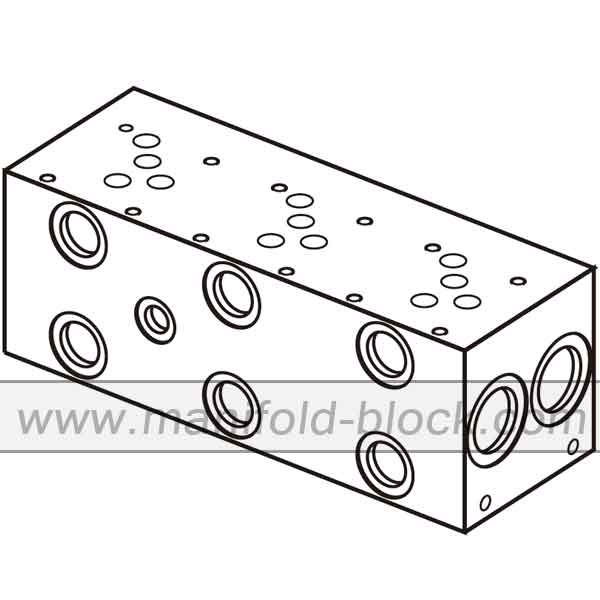 Hydraulic Manifold D05, Parallel Circuit Normal Flow, BM10PN Series